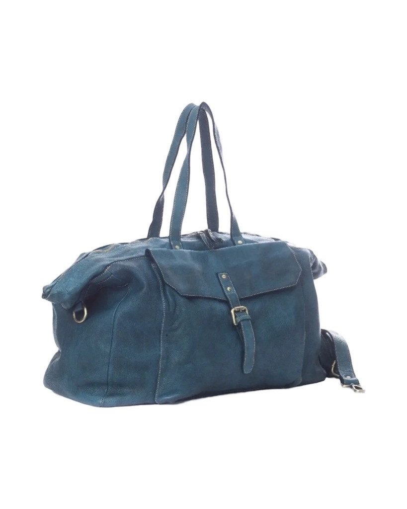 BZNA Bag Carilla Petrol Italy Designer Weekender Sporttasche Reisetasche Schultertasche Shopper - B Z N A
