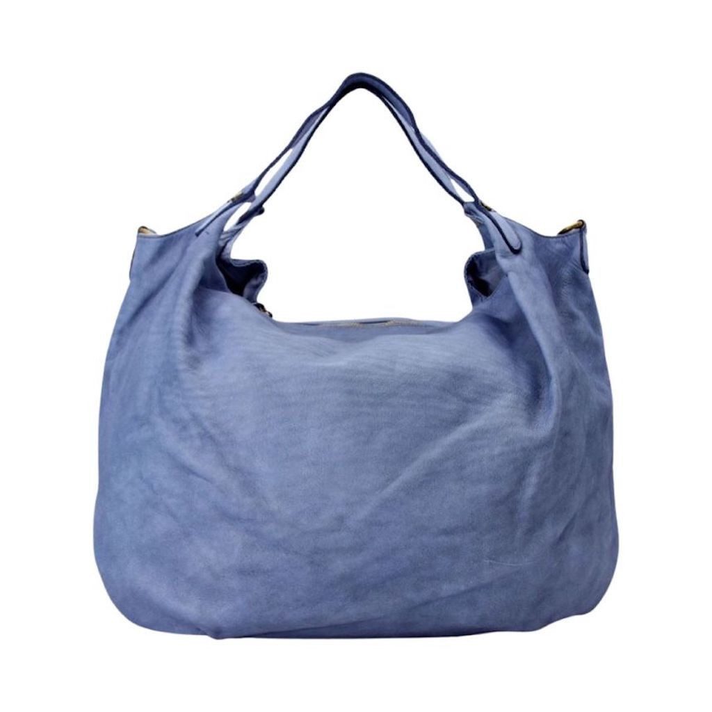 BZNA Bag Elia Jeans Blau Italy Designer Shopper Handtasche Schultertasche Tasche Leder Neu - B Z N A