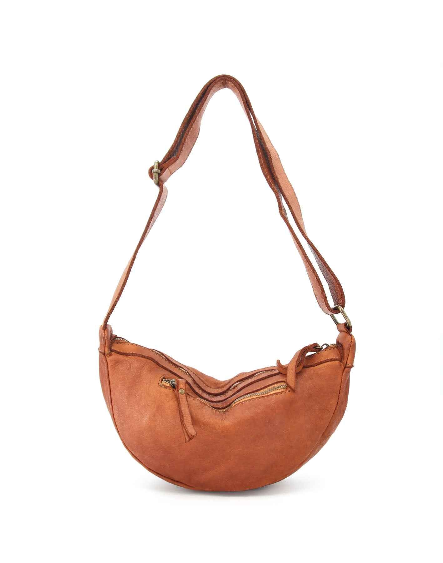 BZNA Bag Lui412 Beige Italy Designer Gürteltasche Bauchtasche Fanny Bag Umhängetasche Schultertasche Tasche Leder Shopper Neu