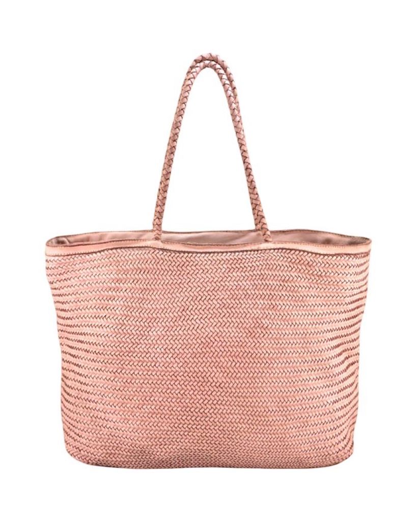 BZNA Bag Jasmina Rose Italy Damen Shopper Handtasche Schultertasche Tasche Leder - B Z N A