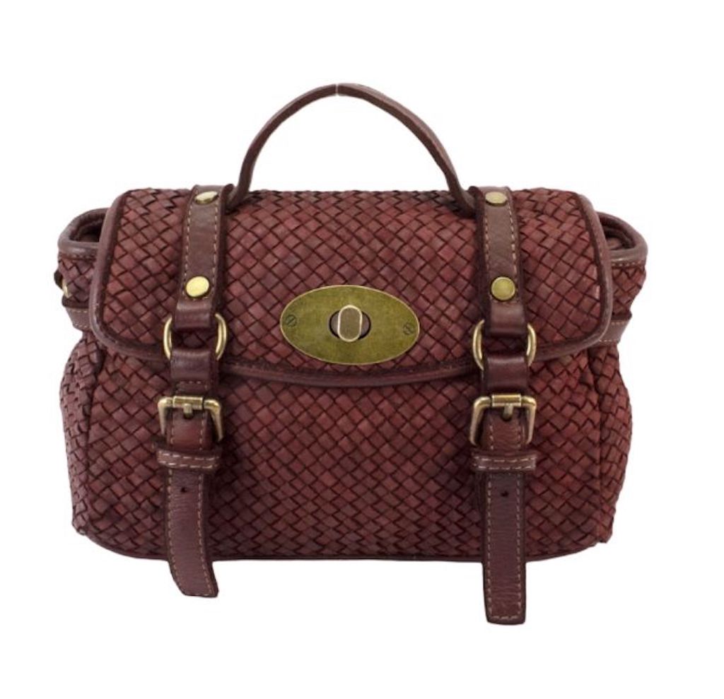 BZNA Bag Trixie Bordeaux Italy Damen Handtasche Schultertasche Tasche Leder - B Z N A
