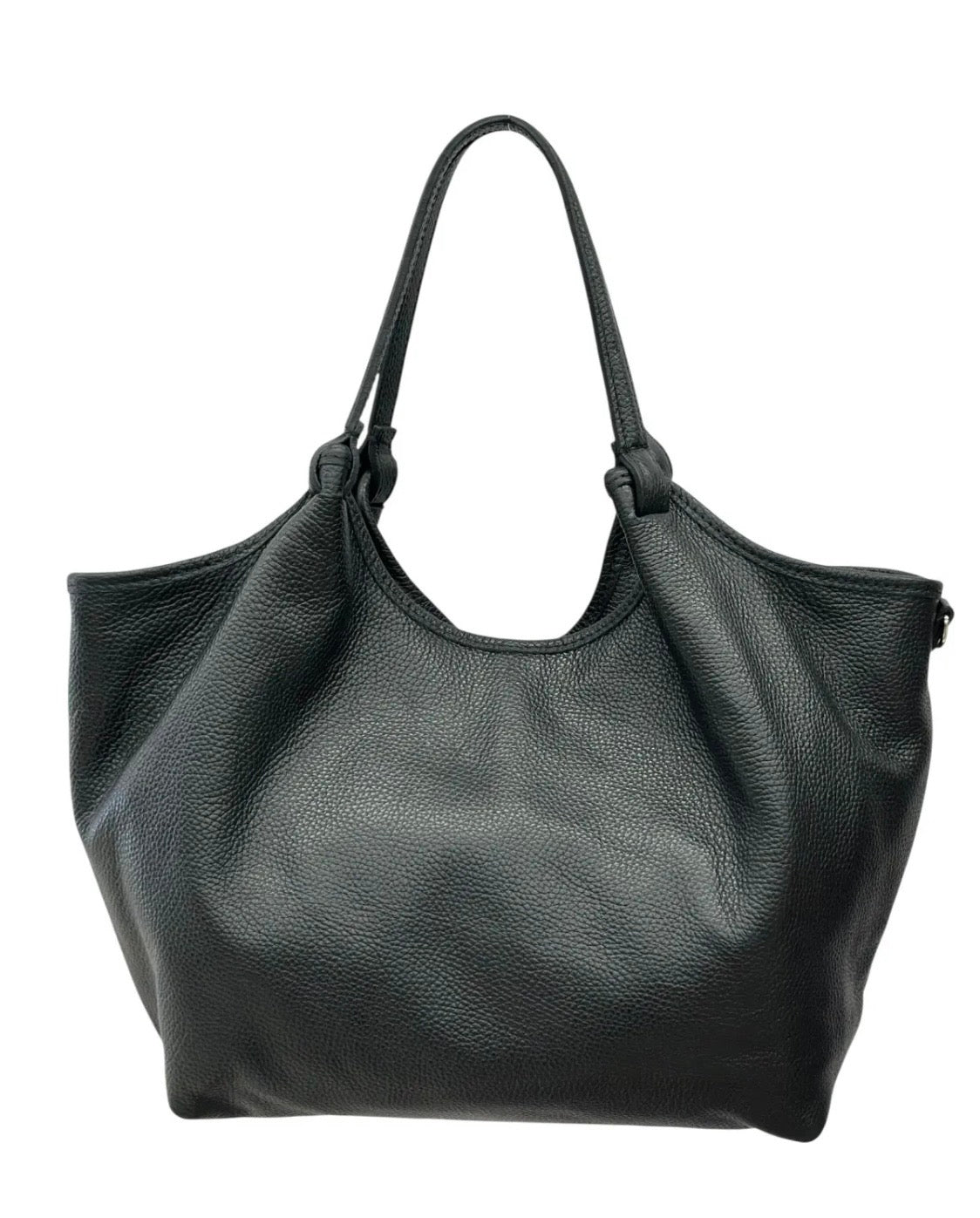 BZNA Bag Mette Schwarz Leder Italy Damen Shopper Handtasche Schultertasche Tasche - B Z N A