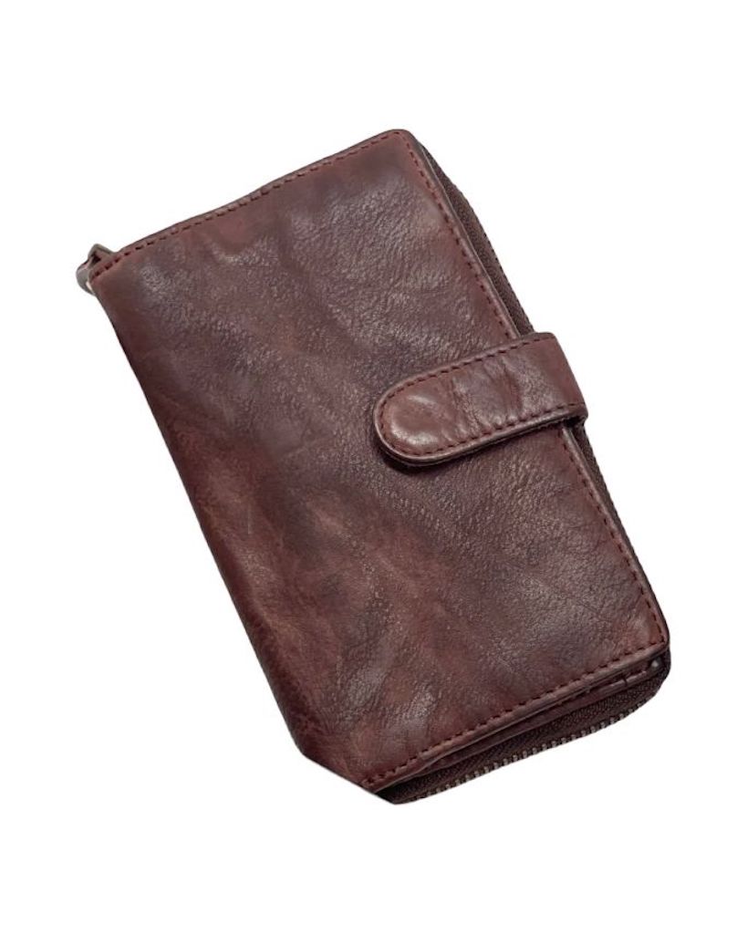 BZNA Berlin Kassia Glatt Moro Wallet Leather Leder Portemonnaie Geldbörse Clutch - B Z N A