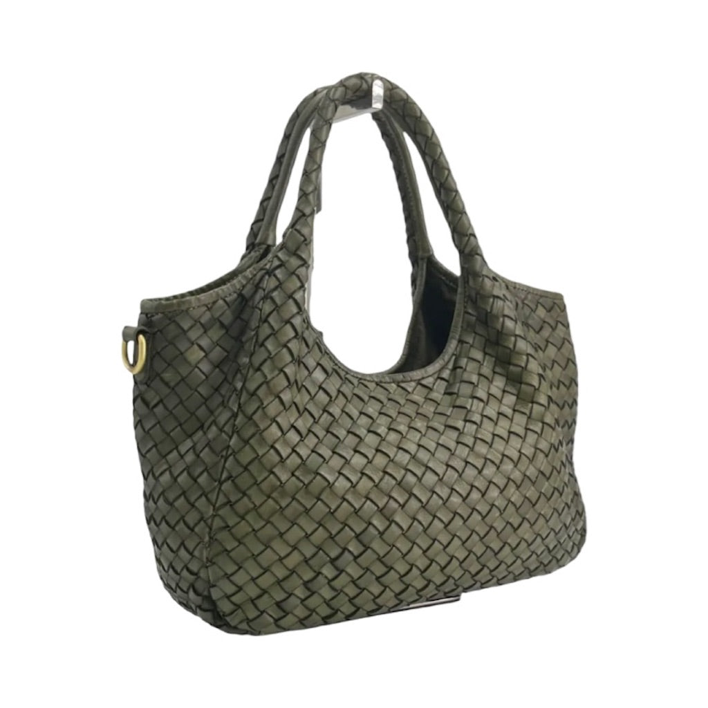 BZNA Bag Rozen Grün Italy Vintage Schultertasche Designer Damen Handtasche - B Z N A