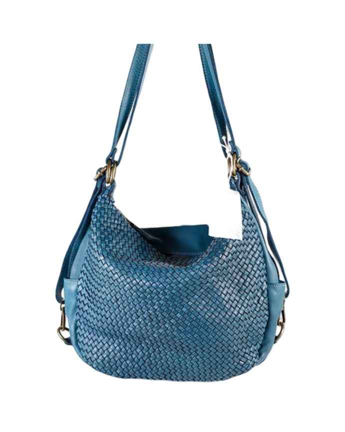 BZNA Bag Lizz Petrol Backpacker Designer Rucksack Damenhandtasche Schultertasche