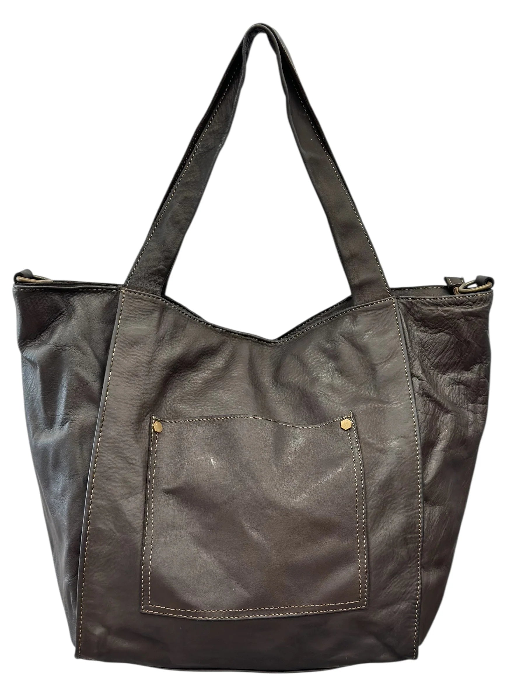 BZNA Bag B0242 Braun Italy Designer Handtasche Schultertasche Tasche Leder Shopper - B Z N A