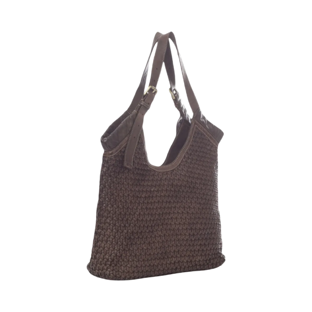 BZNA Bag Bella Braun Italy Designer Handtasche Schultertasche Tasche Leder Neu - B Z N A
