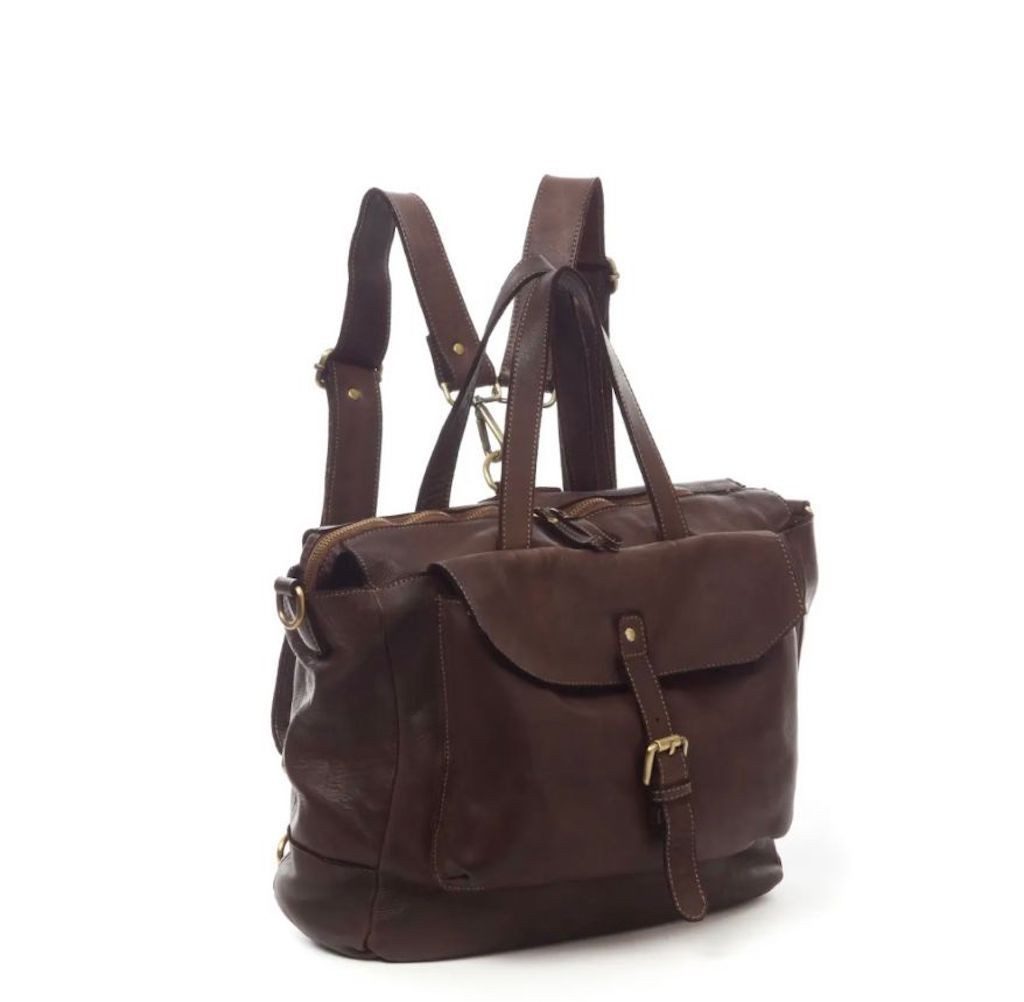 BZNA Bag Rucksack Smilla Braun Backpacker Designer Rucksack Damenhandtasche Schultertasche (Kopie) - B Z N A