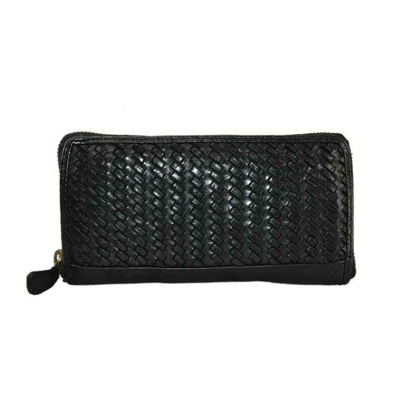 BZNA Berlin Daisy Schwarz Wallet Leather Leder Portemonnaie Geldbörse Clutch