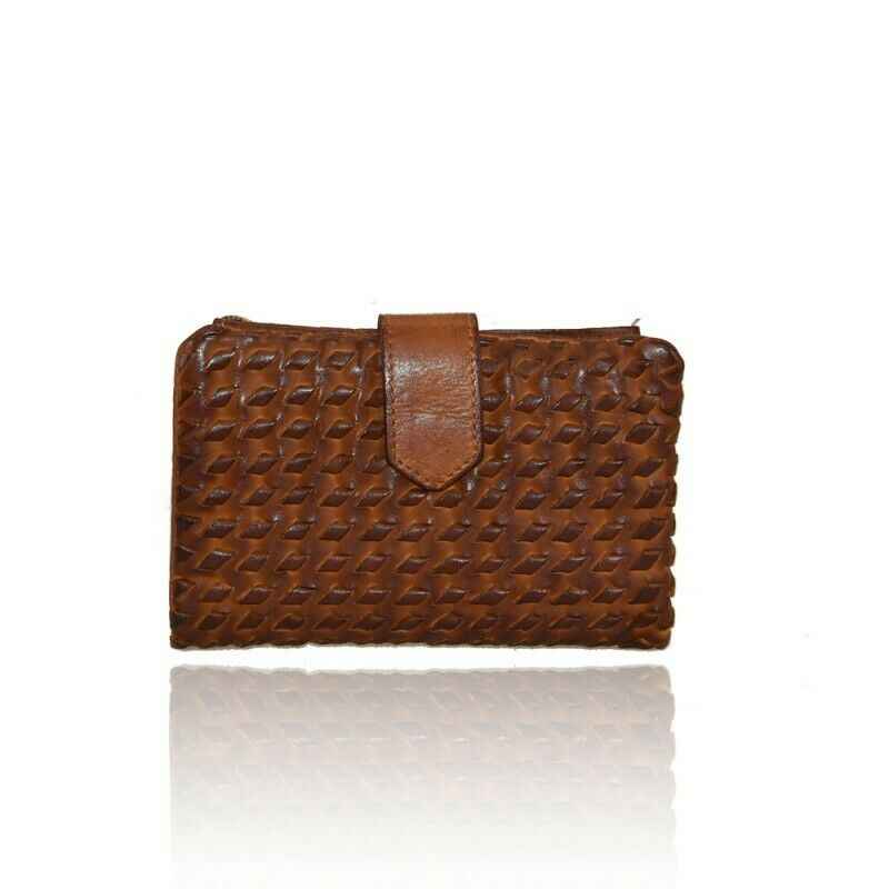 BZNA Berlin Paja Cognac Wallet Leather Leder Portemonnaie Geldbörse Clutch