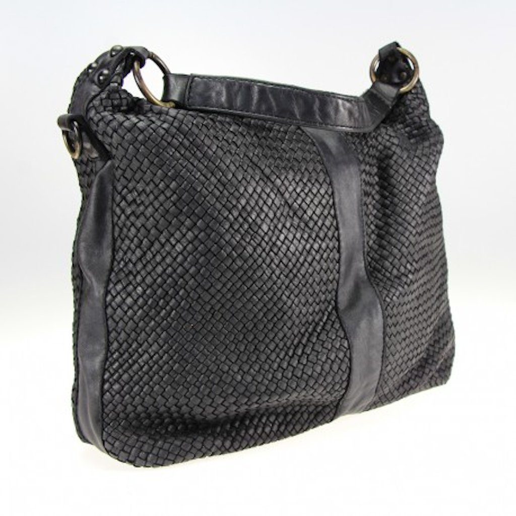 BZNA Bag Reneka Schwarz Italy Designer Shopper Handtasche Schultertasche Leder Neu - B Z N A