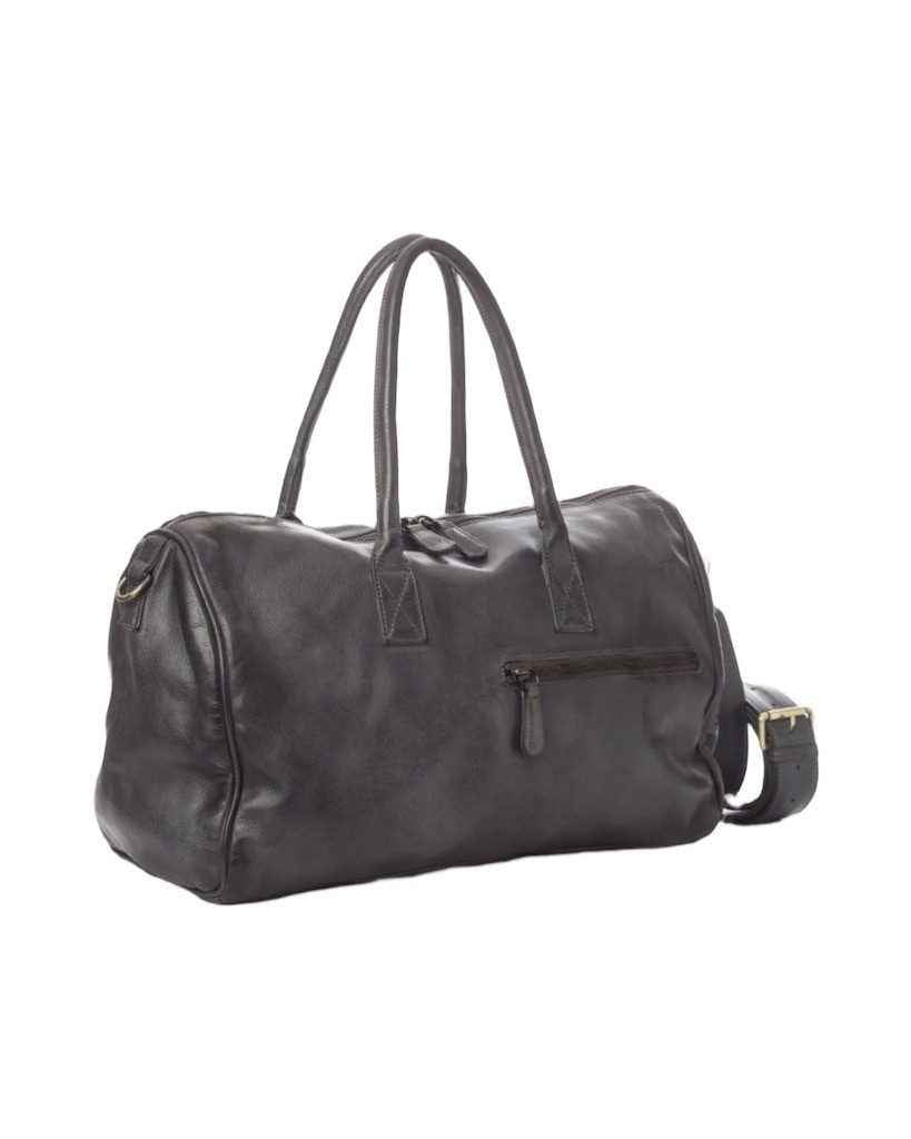 BZNA Bag Antonio Vintage Grau Italy Designer Weekender Reise Tasche Handtasche Schultertasche Leder Shopper Neu
