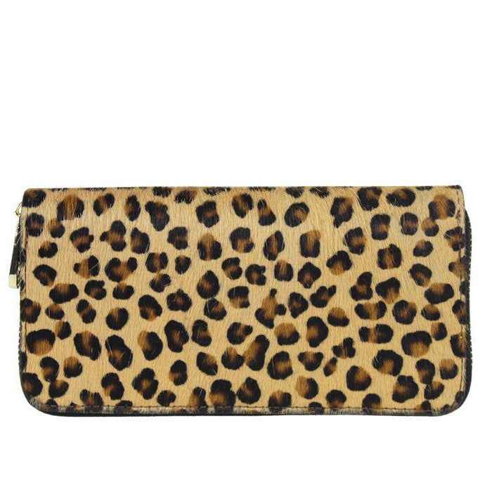 BZNA Berlin Fell Baya TIGRE Echtfell Wallet Leather Leder Portemonnaie Geldbörse Clutch