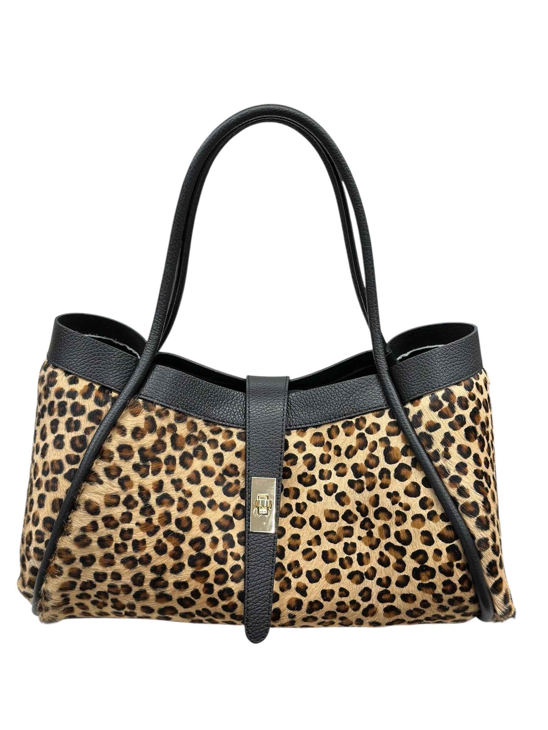 BZNA Bag Gracie Mac. Cucio Cavalino Echtfell Italy Damen Shopper Handtasche Schultertasche Tasche