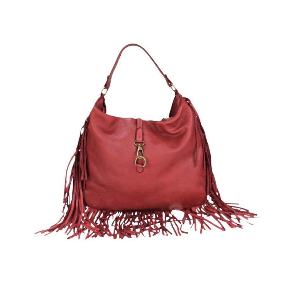 BZNA Bag Napoli Rot Italy Designer Damen Handtasche Ledertasche Schultertasche Tasche Leder Shopper Neu