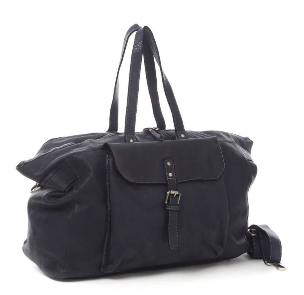 BZNA Bag Carilla Schwarz Italy Designer Weekender Sporttasche Reisetasche Schultertasche Shopper - B Z N A