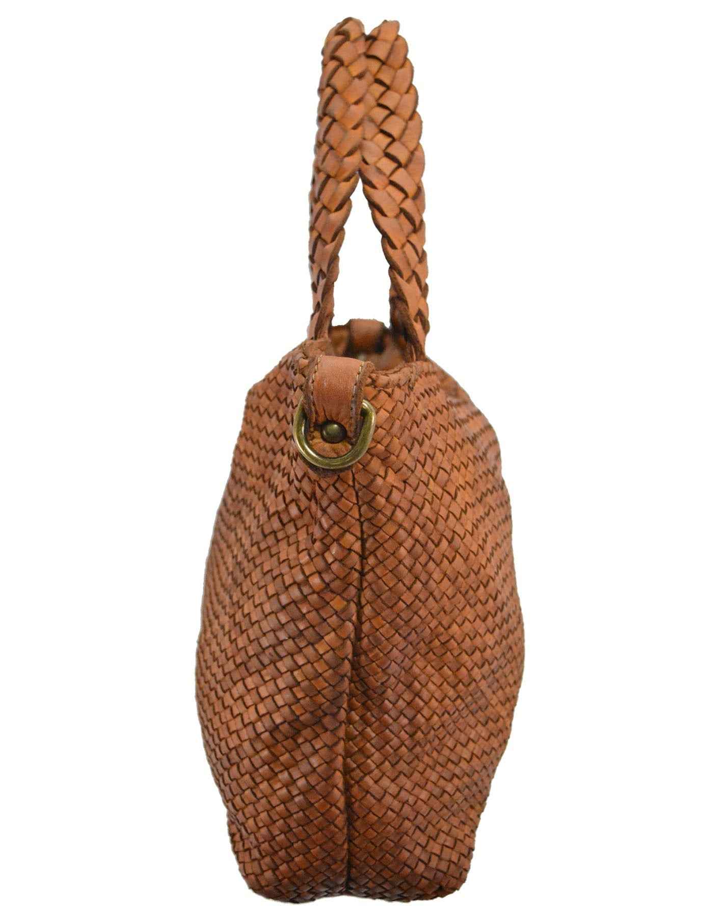 BZNA Bag Siana Cognac Italy Designer Damen Handtasche Tasche Leder Shopper