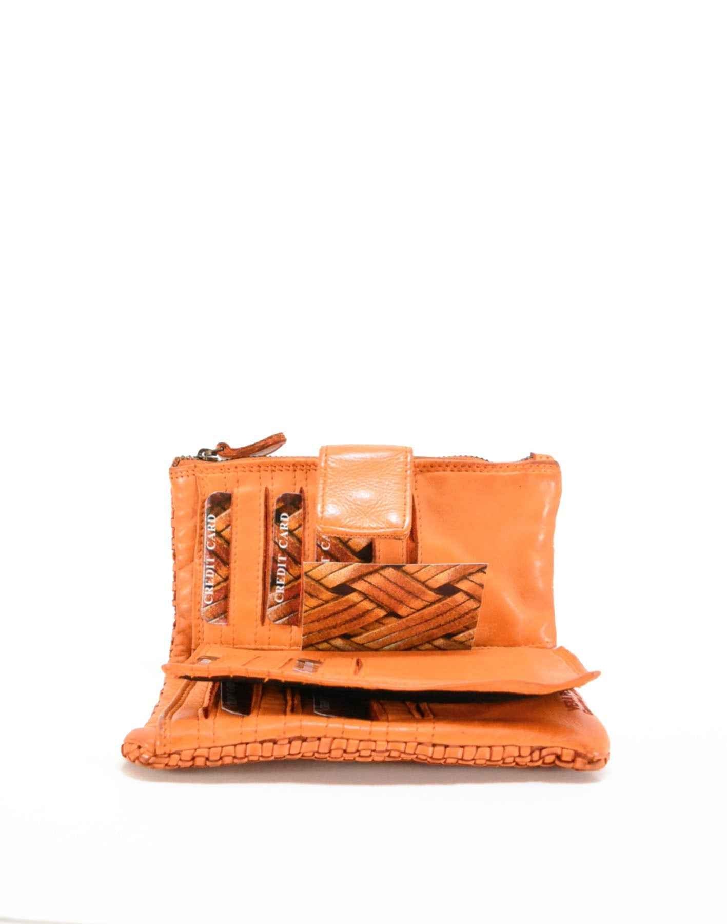 BZNA Berlin Karla Schwarz Wallet Leather Leder Portemonnaie Geldbörse Clutch