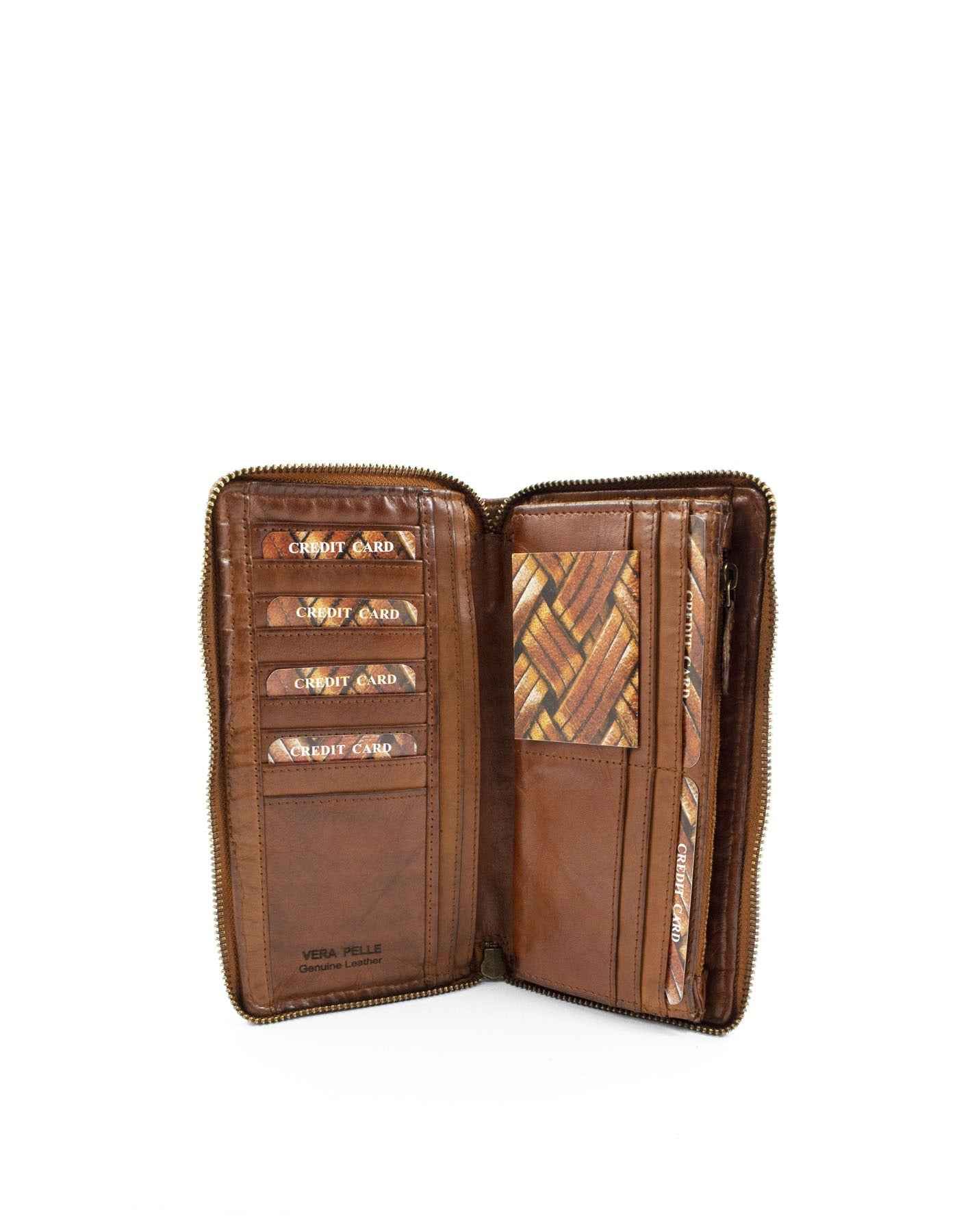 BZNA Berlin Alba Grün Wallet Leather Leder Portemonnaie Geldbörse Clutch