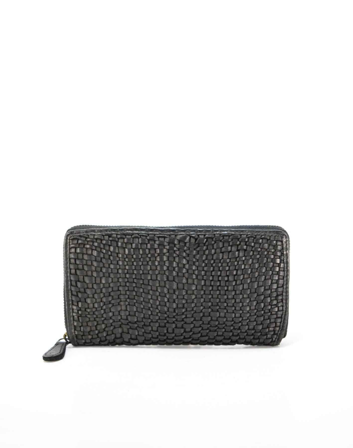 BZNA Berlin Alba Schwarz Wallet Leather Leder Portemonnaie Geldbörse Clutch