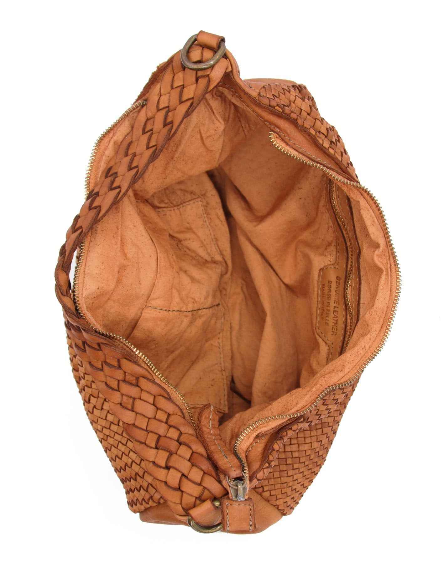 BZNA Bag Sandra Taupe Italy Designer Umhängetasche Ledertasche Schultertasche Tasche Leder
