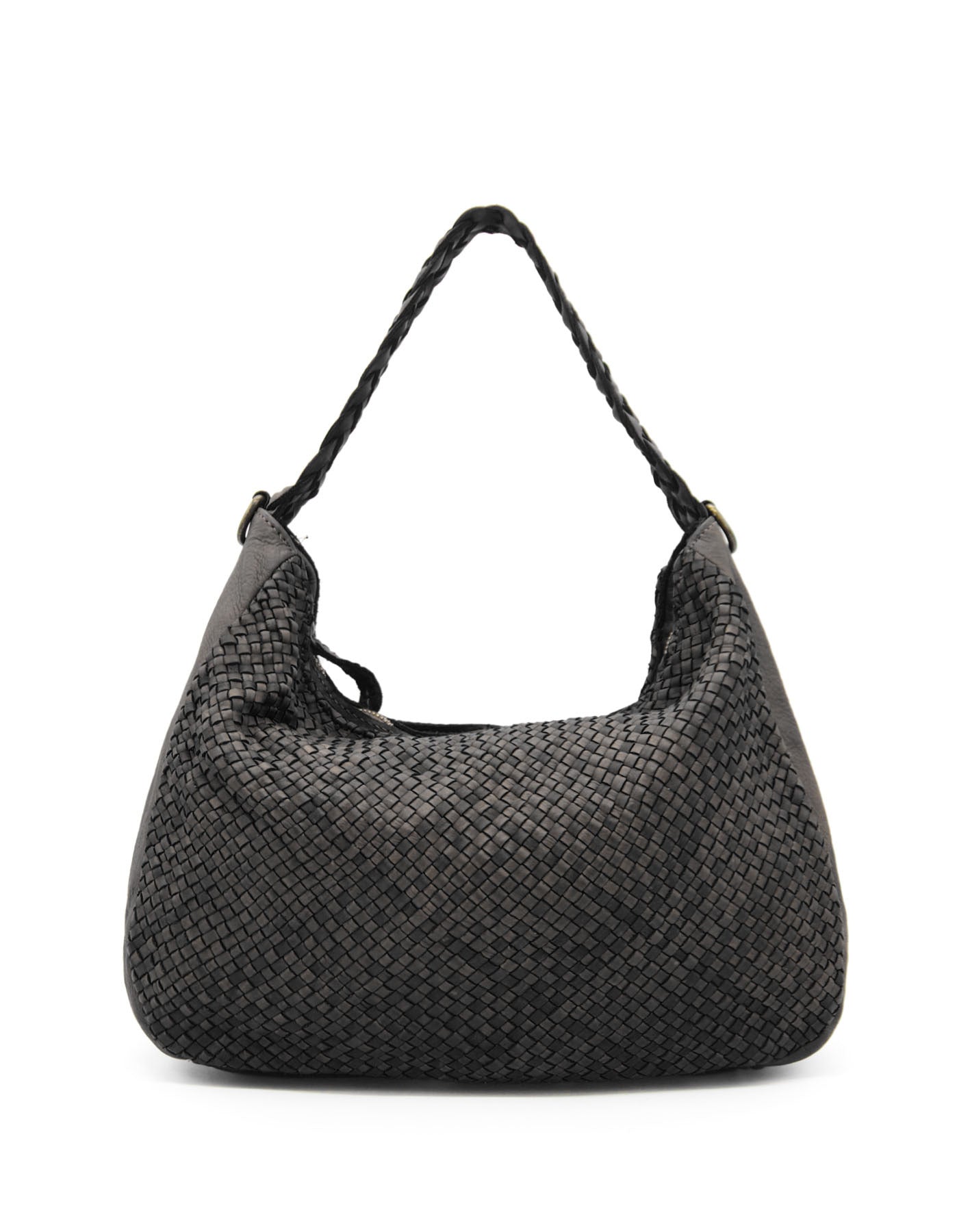 BZNA Bag Sandra Schwarz Italy Designer Umhängetasche Ledertasche Schultertasche Tasche Leder - B Z N A