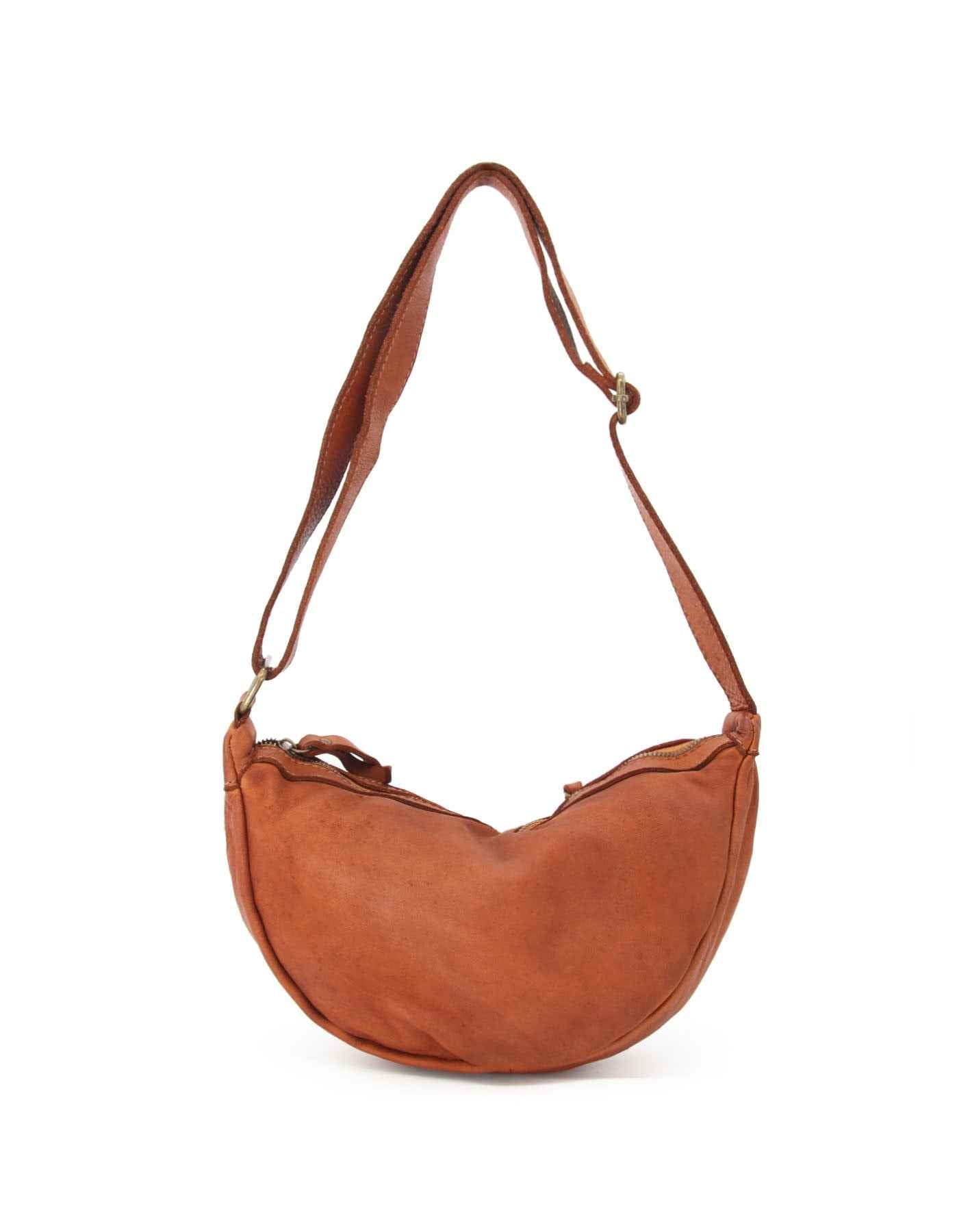 BZNA Bag Salma Cognac Italy Designer Umhängetasche Fanny Bag Schultertasche Tasche Leder Neu