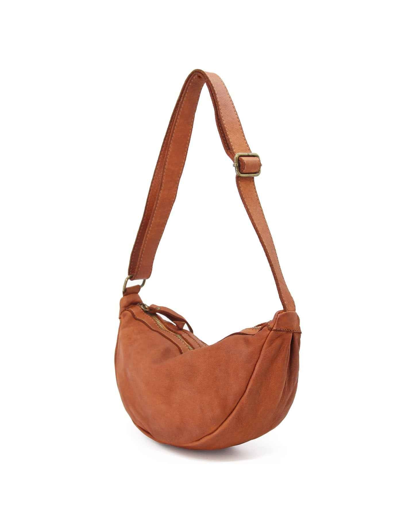 BZNA Bag Salma Cognac Italy Designer Umhängetasche Fanny Bag Schultertasche Tasche Leder Neu