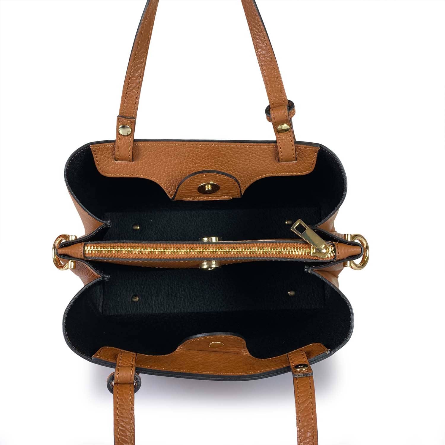 BZNA Bag Latona Powder Leder Italy Damen Handtasche Schultertasche Tasche - B Z N A