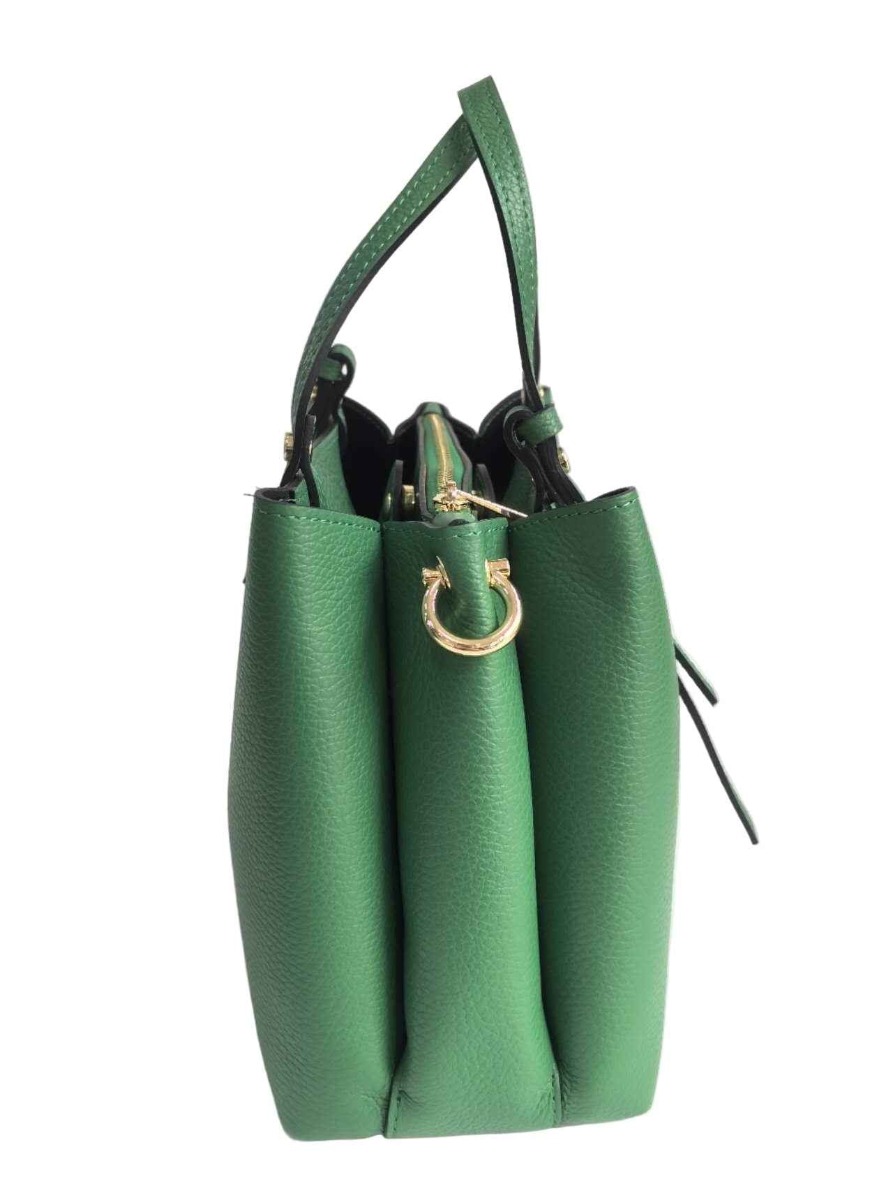 BZNA Bag Latona Grün Leder Italy Damen Handtasche Schultertasche Tasche