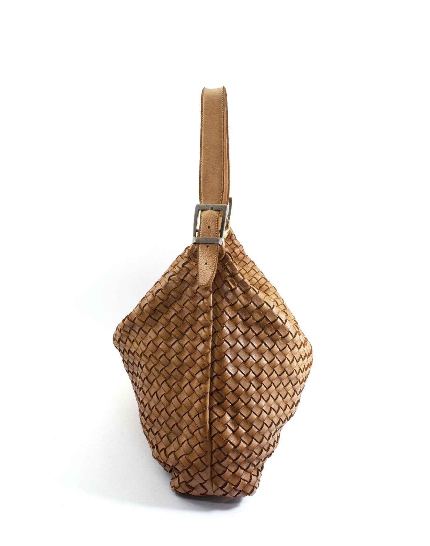 BZNA Bag Amira Cognac Italy Designer Damen Handtasche Schultertasche Tasche