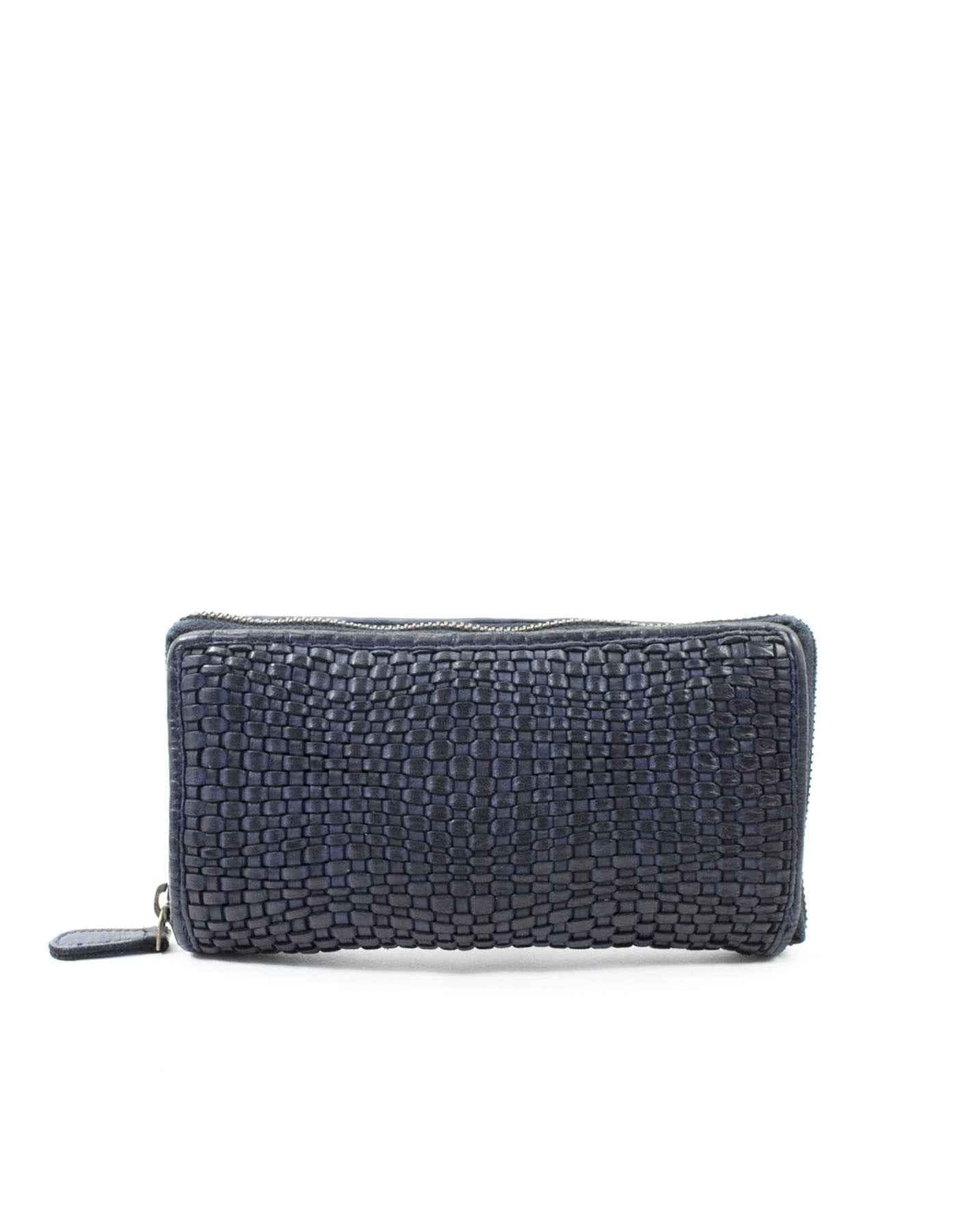 BZNA Berlin Alba Blau Wallet Leather Leder Portemonnaie Geldbörse Clutch
