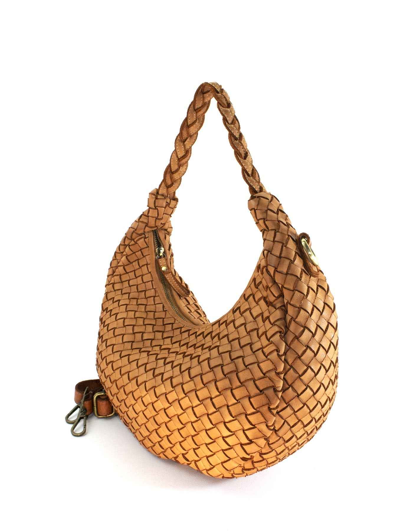 BZNA Bag Buffy Cognac Italy Designer Business Handtasche Schultertasche Tasche Leder