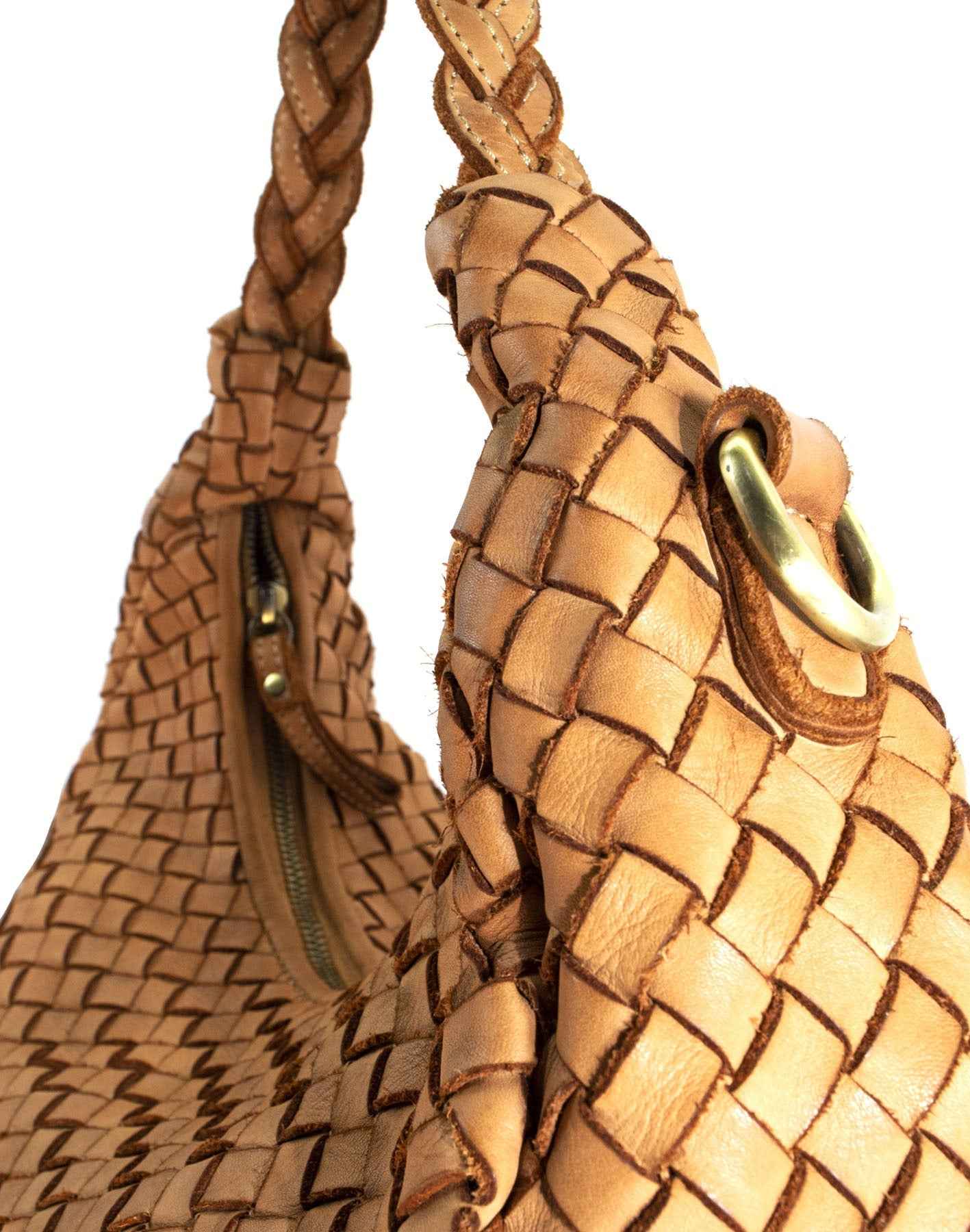 BZNA Bag Buffy Cognac Italy Designer Business Handtasche Schultertasche Tasche Leder