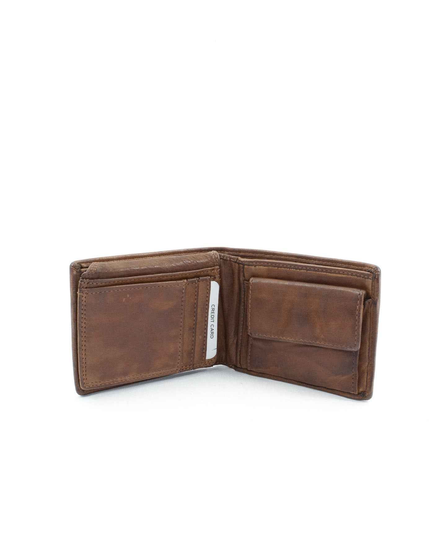 BZNA Berlin Marko Herren Geldbörse Cognac Wallet Clutch Leather Leder Portemonnaie