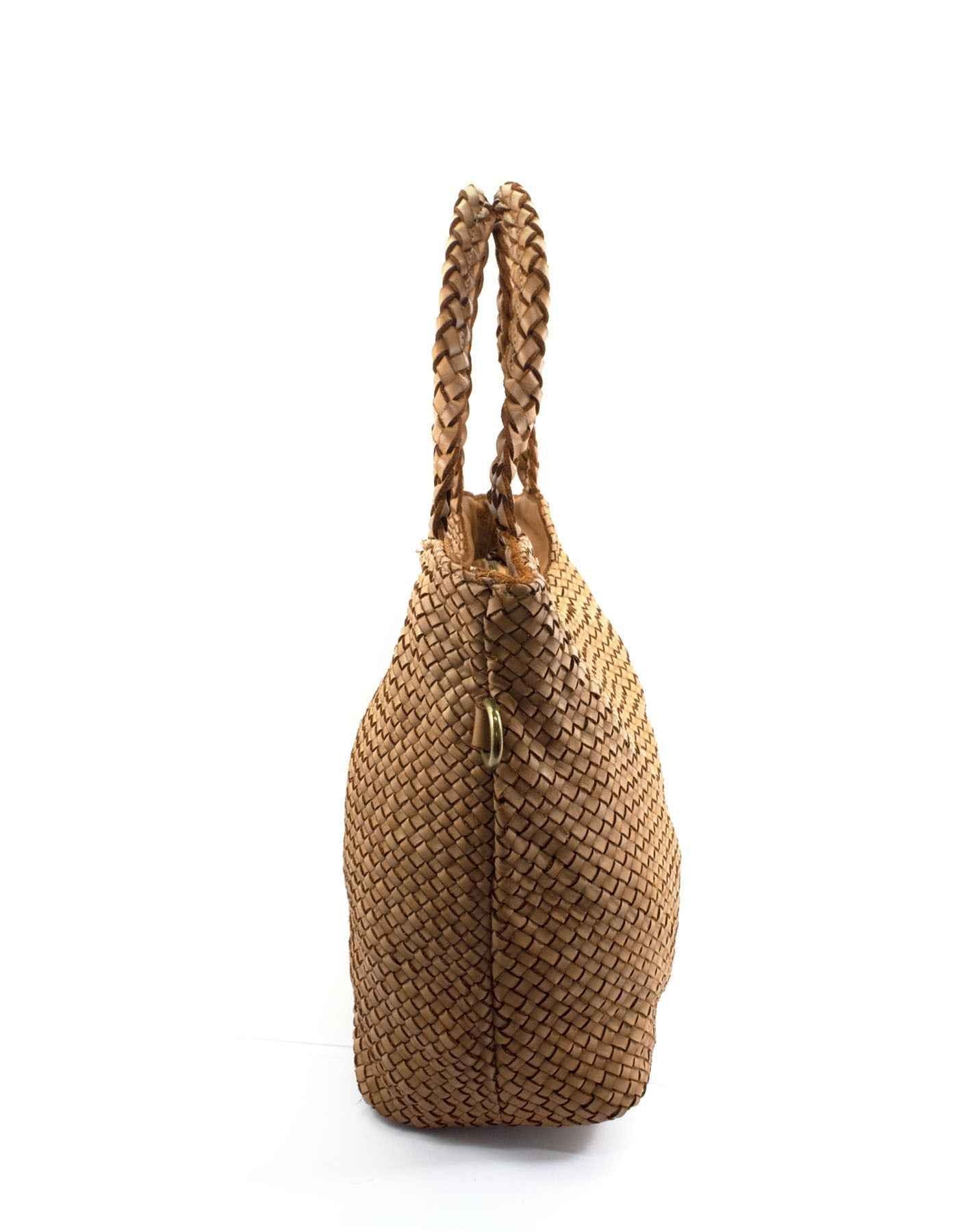 BZNA Bag Yasmin Taupe Italy Damen Shopper Handtasche Schultertasche Tasche Leder