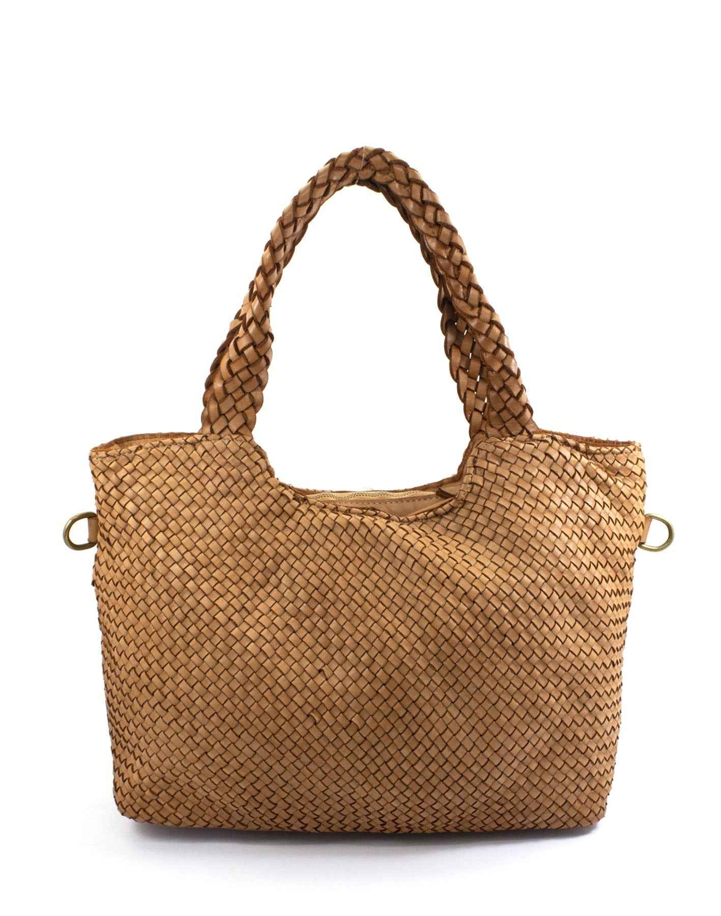 BZNA Bag Yasmin Cognac Italy Damen Shopper Handtasche Schultertasche Tasche Leder
