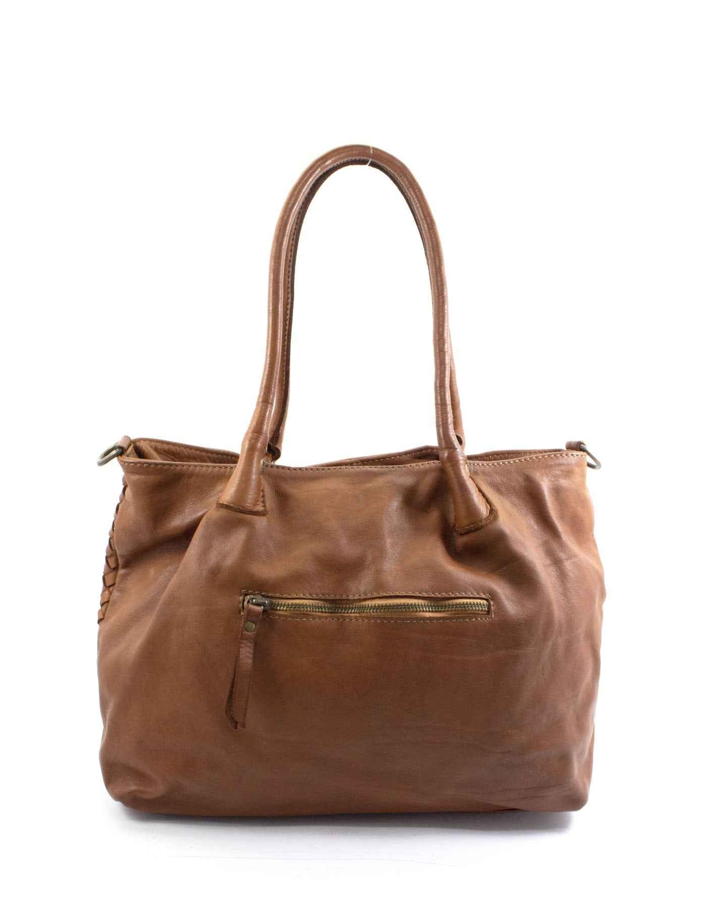 BZNA Bag Lara Grün Italy Damen Handtasche Schultertasche Tasche Leder
