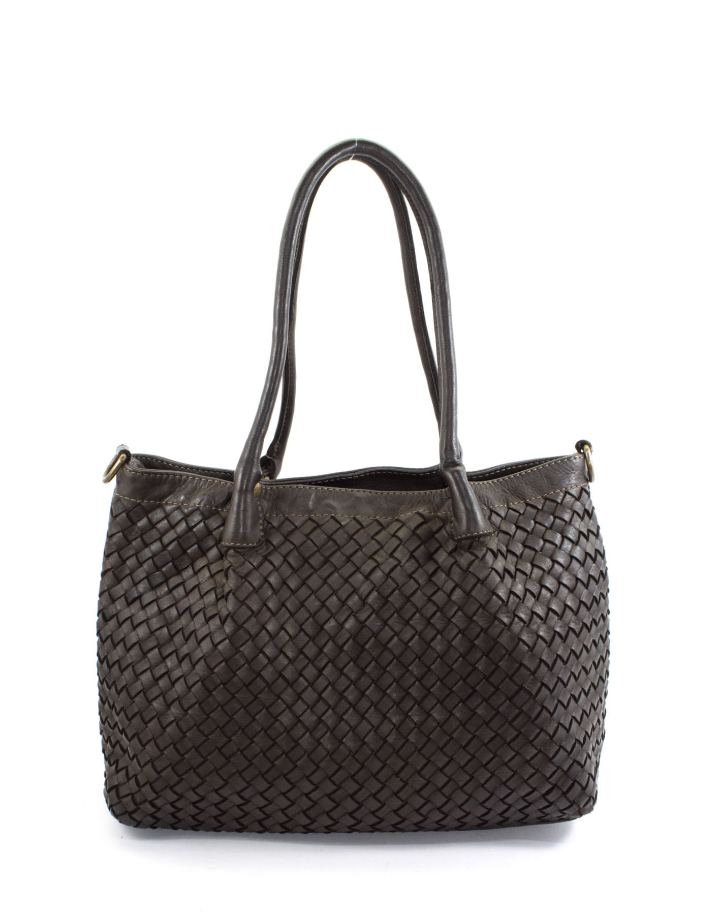 BZNA Bag Lara Braun Italy Damen Handtasche Schultertasche Tasche Leder - B Z N A