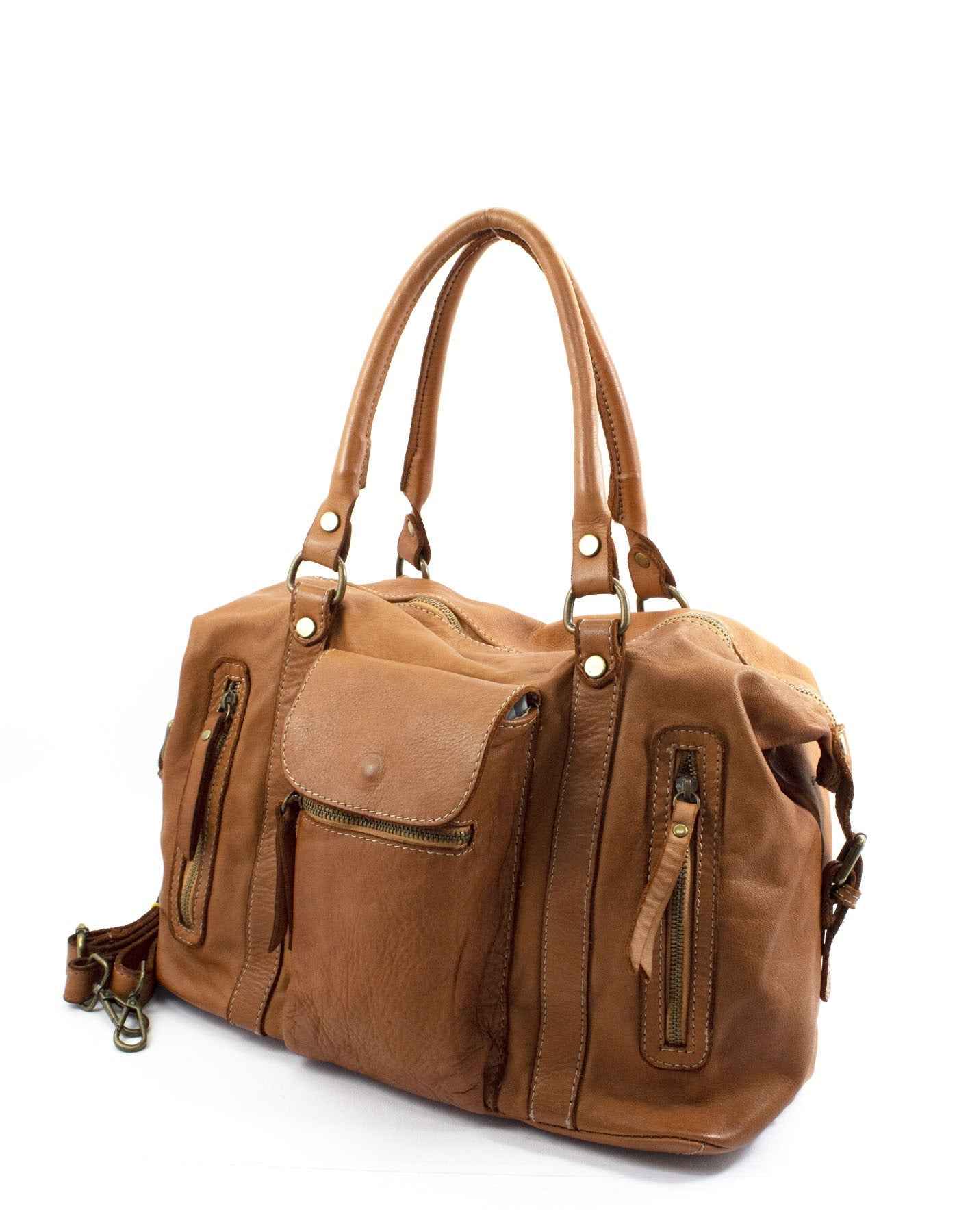BZNA Bag Samea Taupe Tasche Schultertasche Handtasche Designer Leder