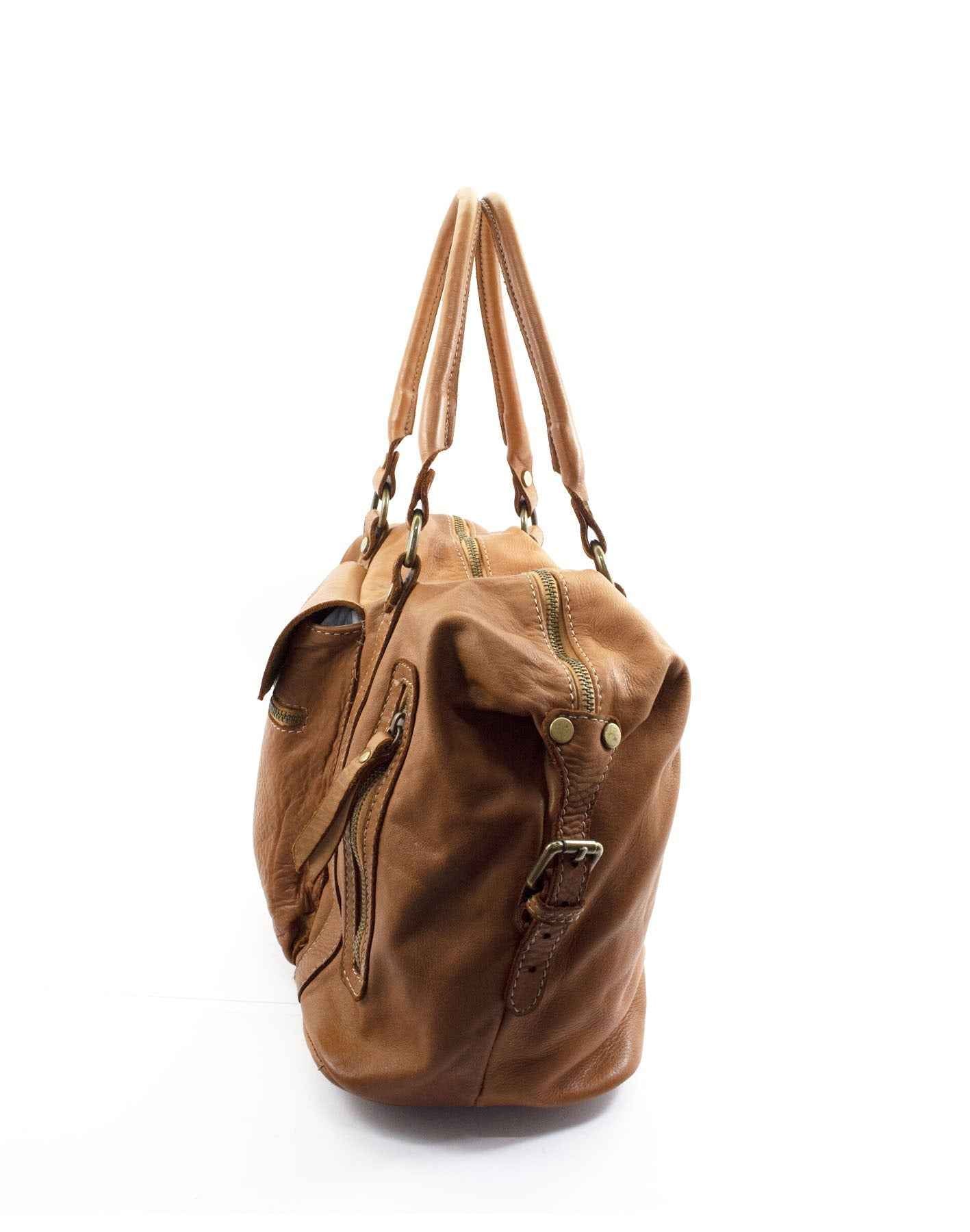 BZNA Bag Samea Taupe Tasche Schultertasche Handtasche Designer Leder