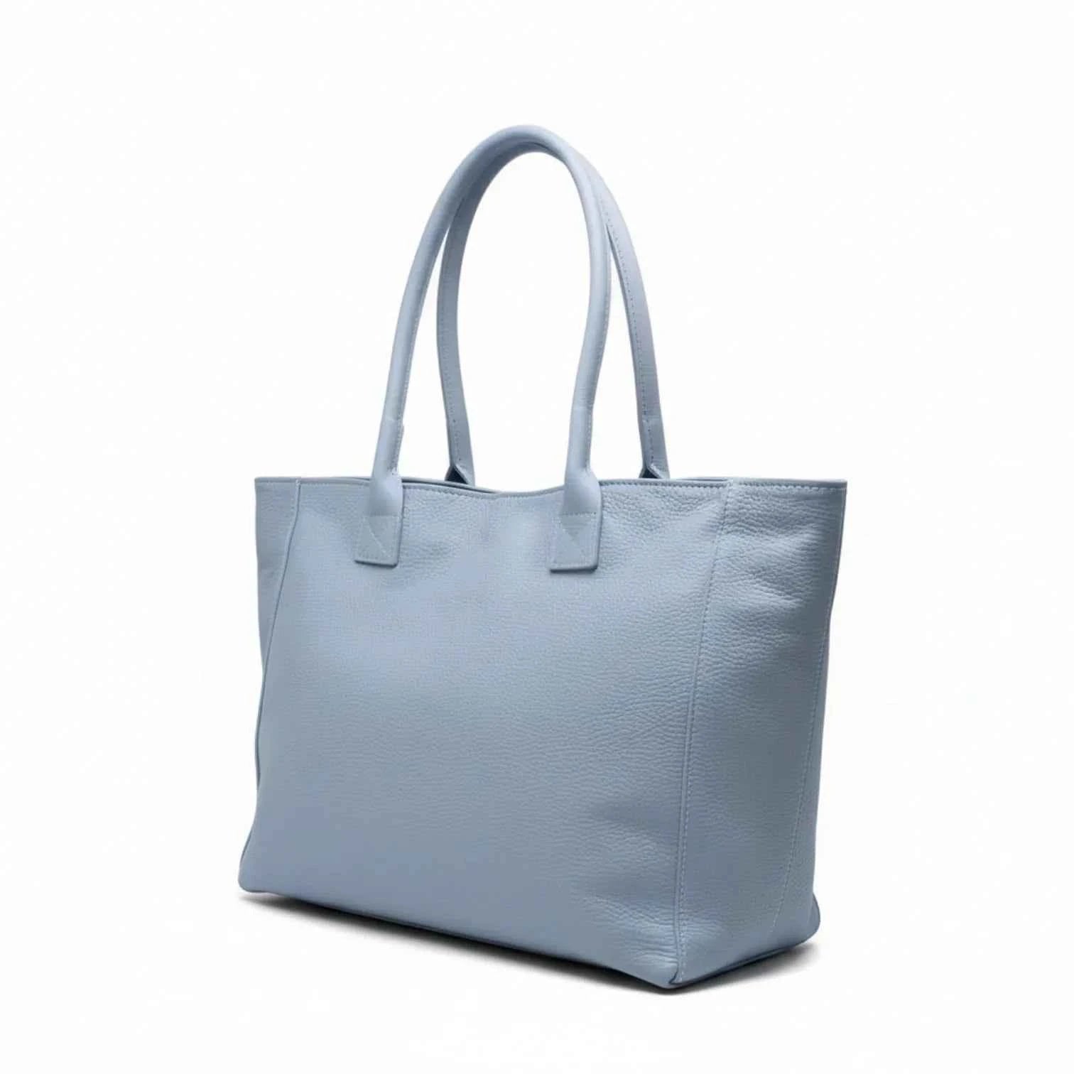 BZNA Bag Ladiva Himmelblau Leder Italy Damen Shopper Handtasche Schultertasche Tasche