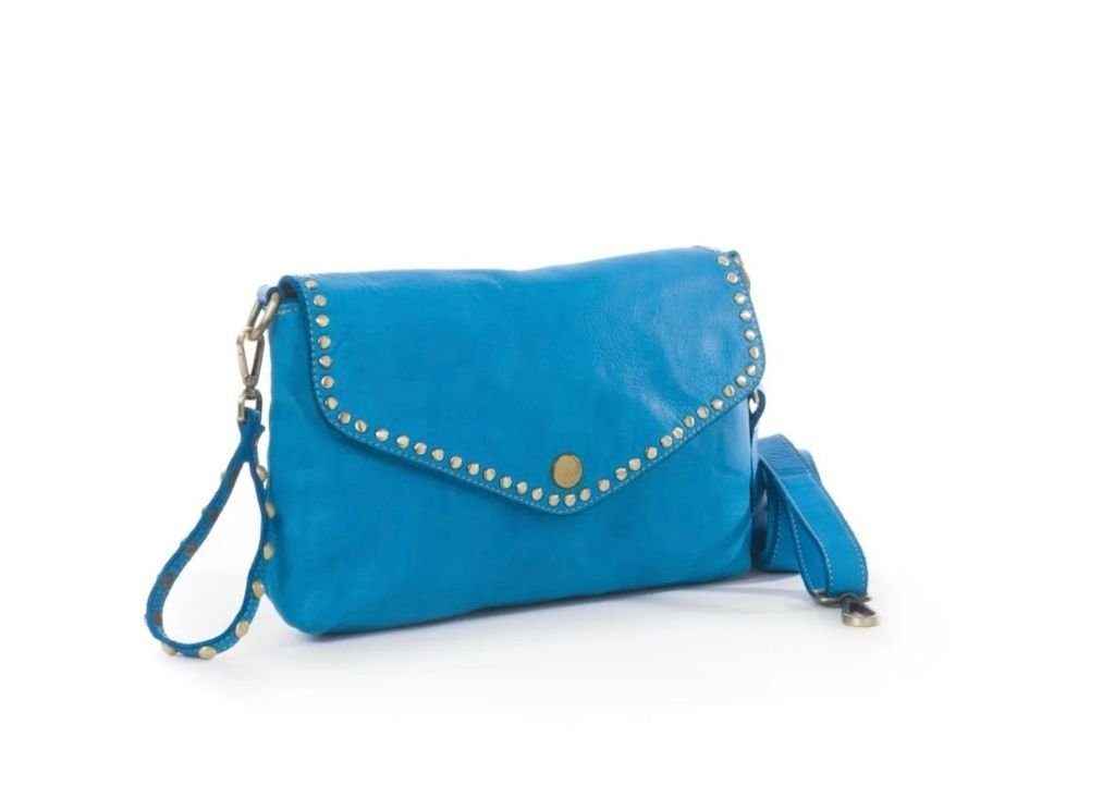 BZNA Bag Doria Türkis  Clutch Italy Designer Damen Umhängetasche Schultertasche Neu