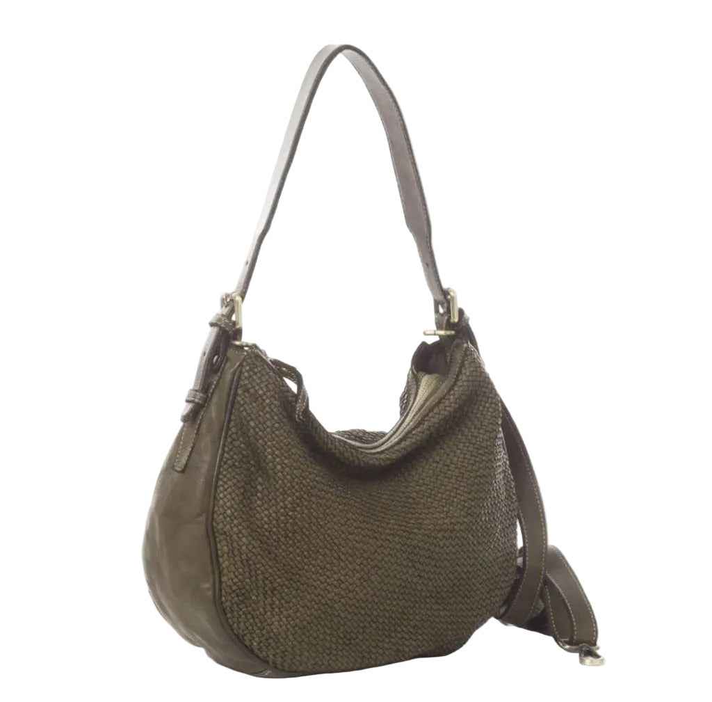 BZNA Bag Anja Grün Italy Designer Beutel Umhängetasche Damen Handtasche Leder
