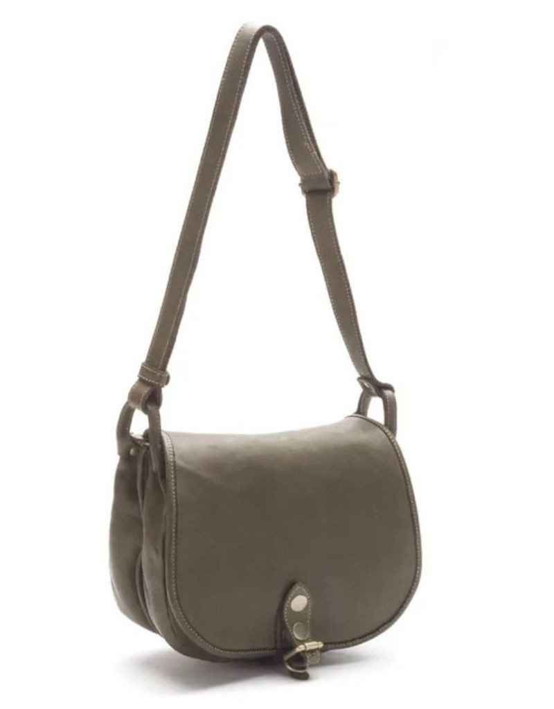 BZNA Schultertasche Taina Grün Italy Designer Handtasche Ledertasche Umhängetasche