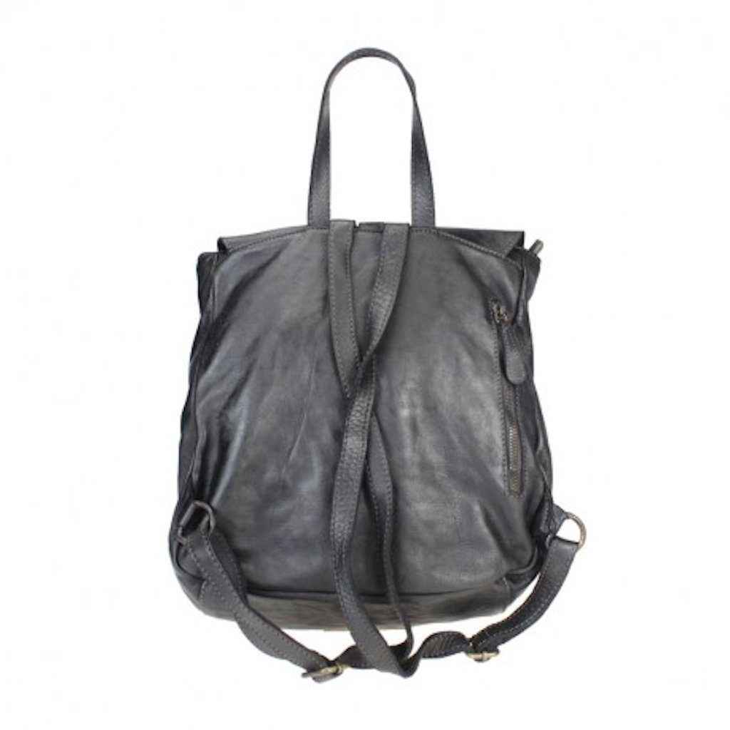 BZNA Bag Palma Cognac Backpacker Designer Rucksack Handtasche Schultertasche