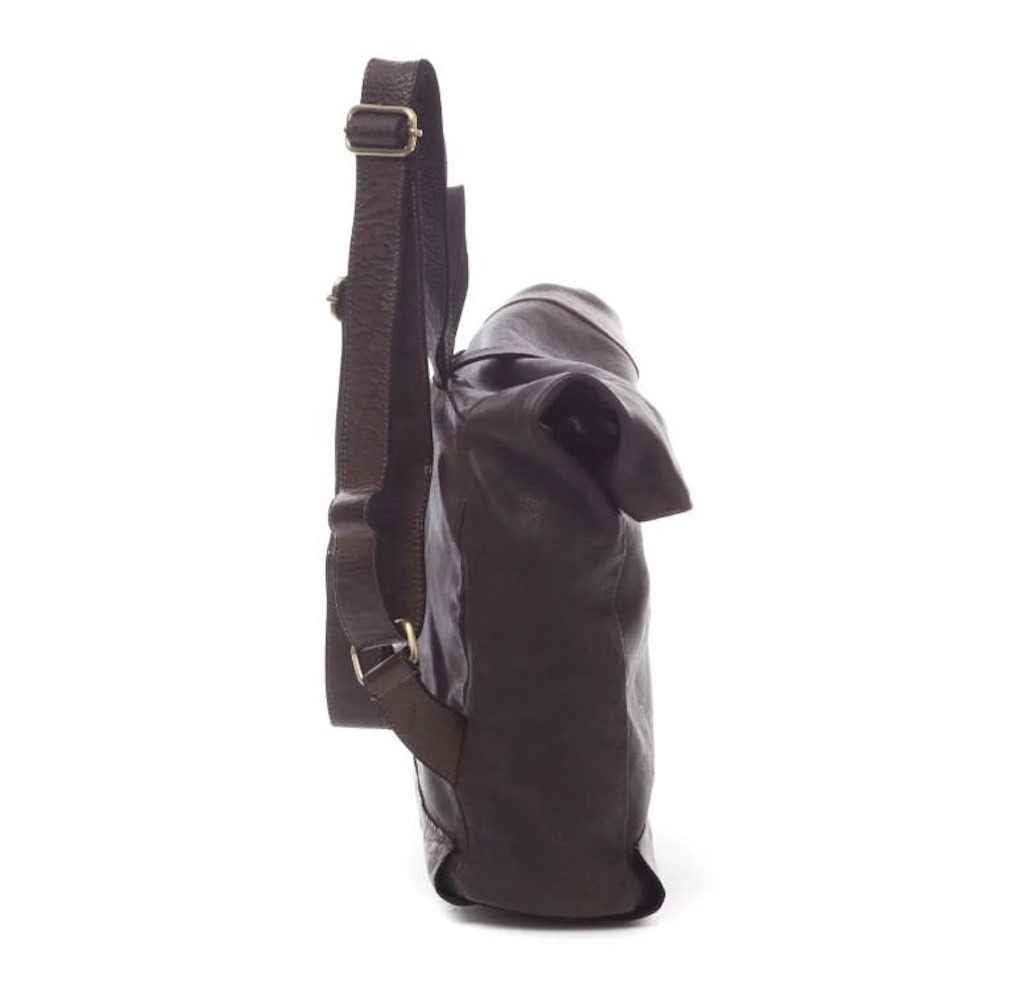 BZNA Rucksack Kev Cognac Unisex Roll Top Backpacker Designer Handtasche