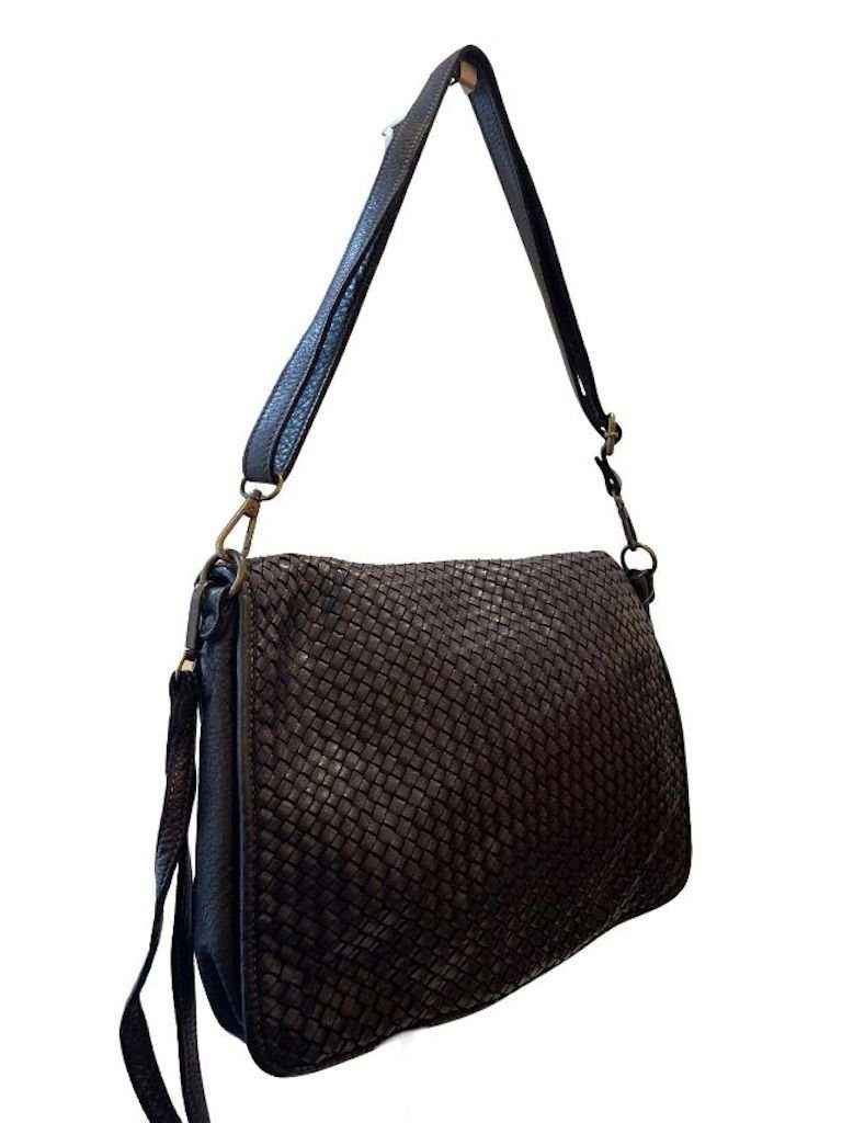 BZNA Bag Jassy Schwarz Italy Designer Clutch Umhängetasche Damen Handtasche