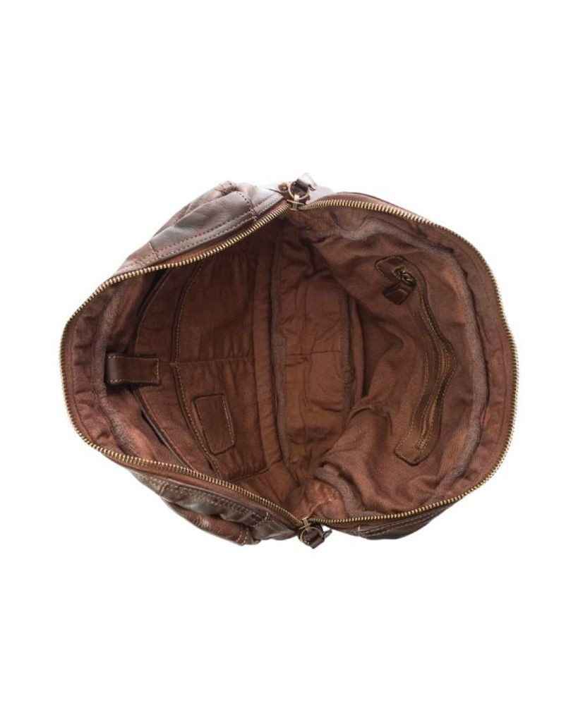 BZNA Bag Simsa Walnut Braun Business Aktentasche Designer Ledertasche Schultertasche Unisex