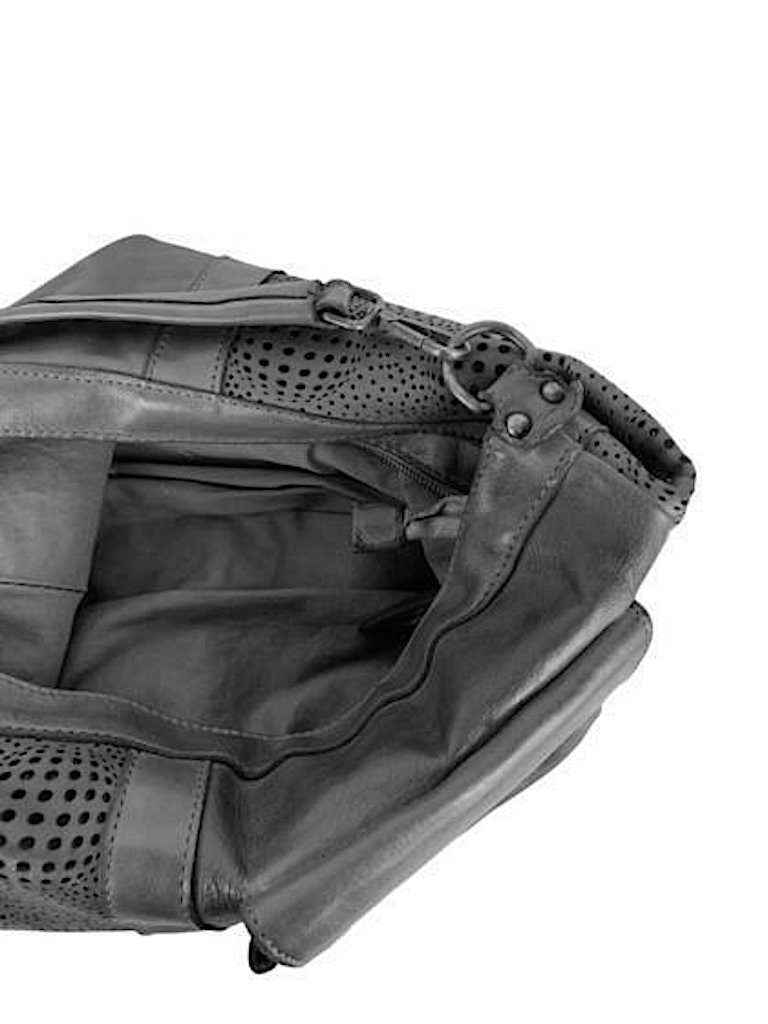 BZNA Bag Siria Schwarz Italy Designer Leder Handtasche Schultertasche Tasche
